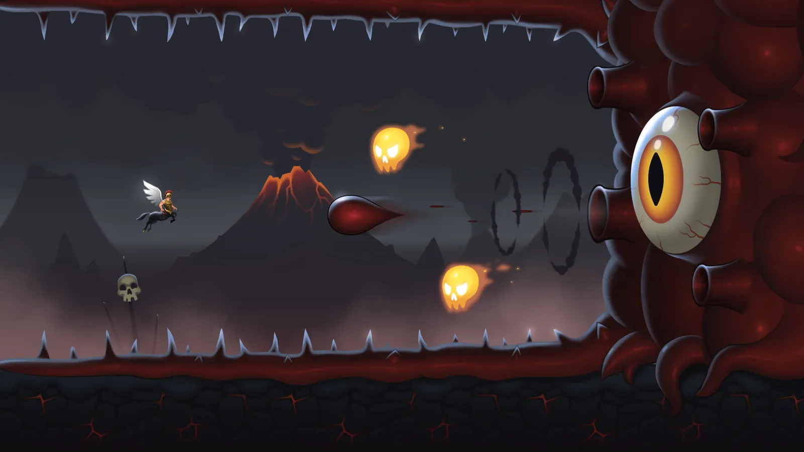 Bronze Hoof volcanic boss stage