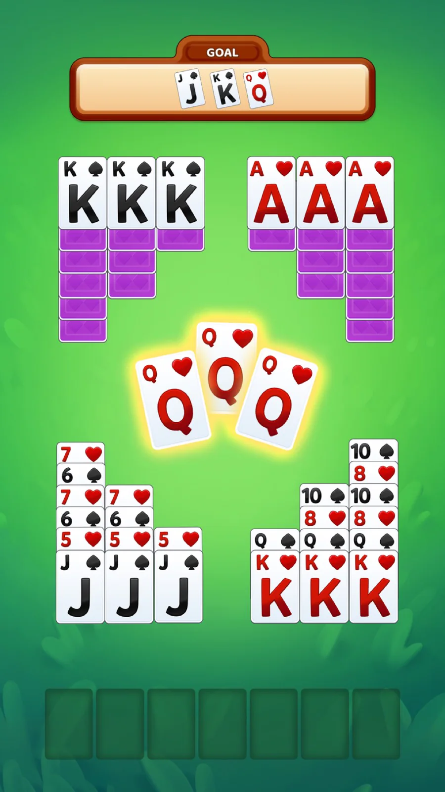 Card Match Solitaire level screen