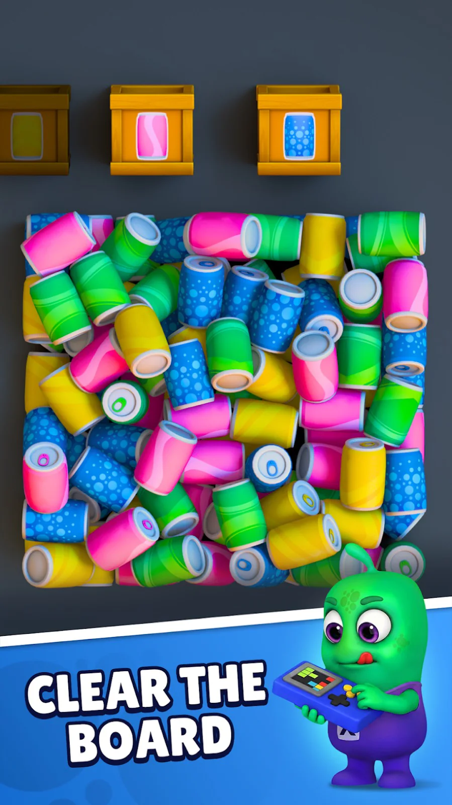 Sorting cans in Box Jam