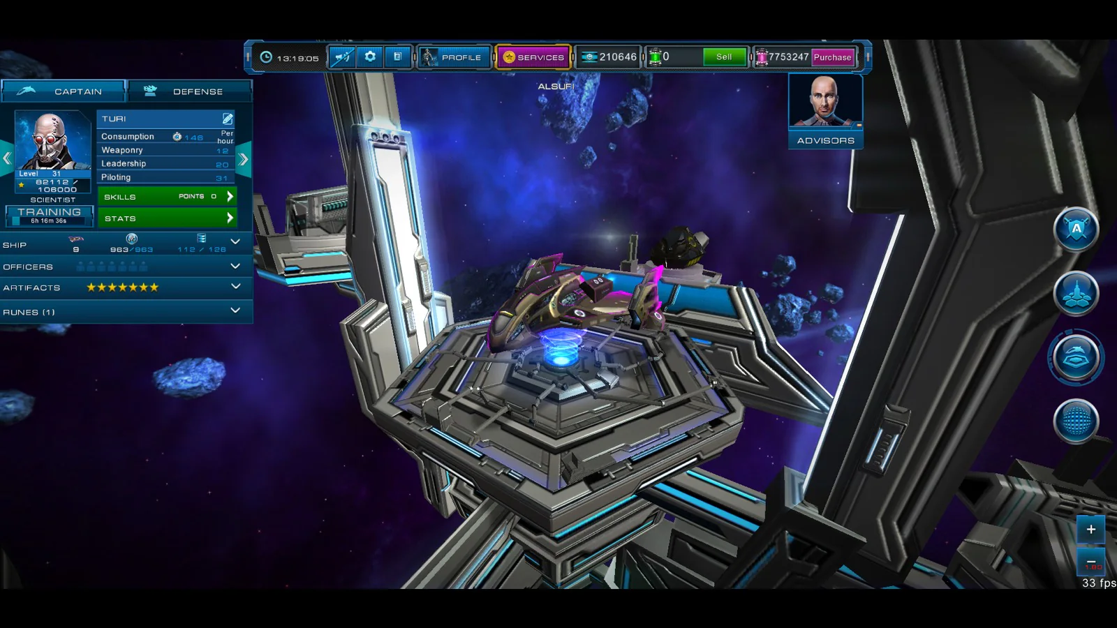 Astro Lords: Oort Cloud asteroid base under construction