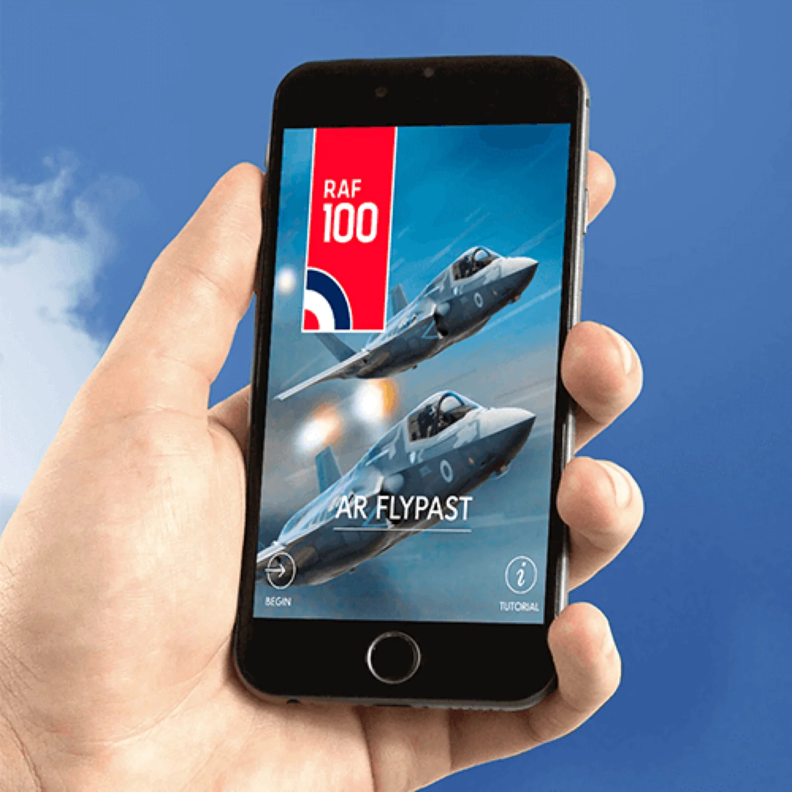 RAF100 augmented reality flypast